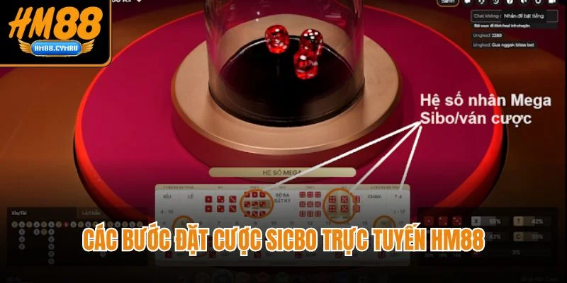 Cách Chơi Sicbo Ở Nhà Cái HM88 - Chuẩn Xác Từng Bước Các bước đặt cược Sicbo trực tuyến HM88