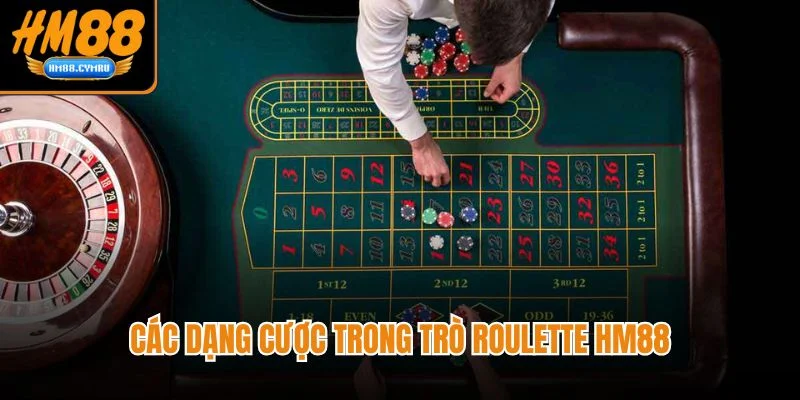 Cách Chơi Roulette - Chuẩn Xác Và Dễ Hiểu Ở Nhà Cái HM88 Các dạng cược trong trò roulette HM88