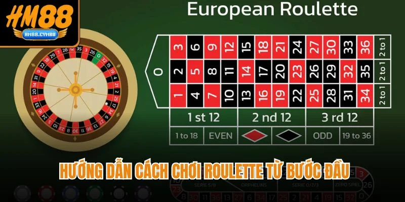 Cách Chơi Roulette - Chuẩn Xác Và Dễ Hiểu Ở Nhà Cái HM88 Hướng dẫn cách chơi roulette từ bước đầu