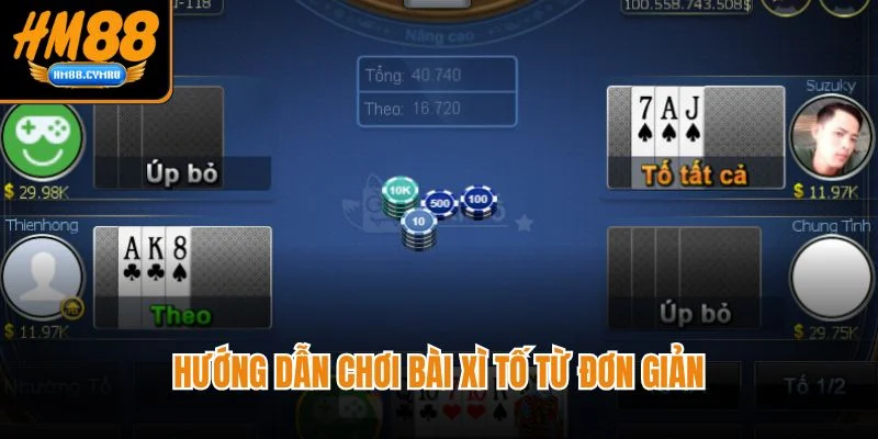 Bài Xì Tố HM88 Chiến Thuật Đỉnh Cao Cho người tham gia Sành Hướng dẫn chơi bài xì tố từ đơn giản